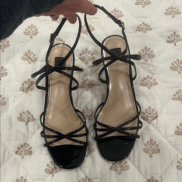 White House Black Market Shoes - White House Black Market Elegant Black Strappy Women's Sandals